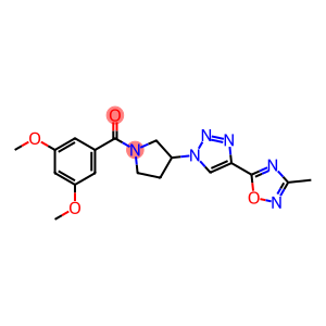 5-{1-[1-(3,5-Dimethoxybenzoyl)pyrrolidin-3-yl]-1H-1,2,3-triazol-4-yl}-3-methyl-1,2,4-oxadiazole