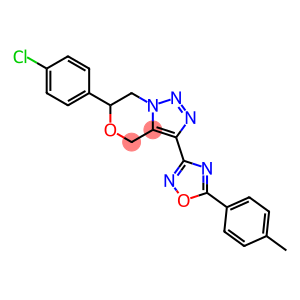 6-(4-Chlorophenyl)-3-[5-(4-methylphenyl)-1,2,4-oxadiazol-3-yl]-6,7-dihydro-4H-[1,2,3]triazolo[5,1-c][1,4]oxazine