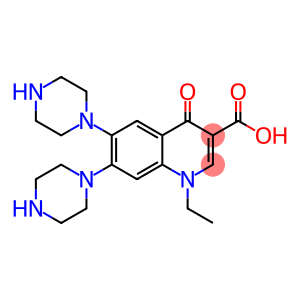 1-ethyl-4-oxo-6,7-di(piperazin-1-yl)quinoline-3-carboxylic acid