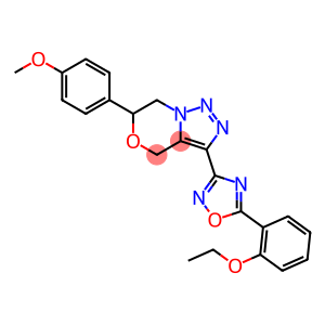 4H-[1,2,3]Triazolo[5,1-c][1,4]oxazine, 3-[5-(2-ethoxyphenyl)-1,2,4-oxadiazol-3-yl]-6,7-dihydro-6-(4-methoxyphenyl)-