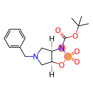 Pyrrolo[3,4-d]-1,2,3-oxathiazole-3(3aH)-carboxylic acid, tetrahydro-5-(phenylmethyl)-, 1,1-dimethylethyl ester, 2,2-dioxide, (3aR,6aS)-