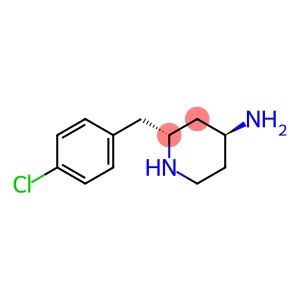 4-Piperidinamine, 2-[(4-chlorophenyl)methyl]-, (2R-trans)- (9CI)