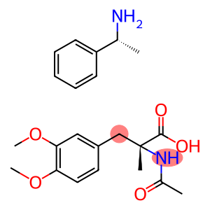 N-乙酰-D-Α-甲基多巴二甲醚(+)Α-甲基苄胺盐