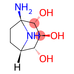 8-Azabicyclo[3.2.1]octane-2,3,4-triol, 1-amino-, (1R,2S,3S,4R,5S)-rel-