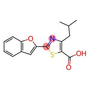 5-Thiazolecarboxylic acid, 2-(2-benzofuranyl)-4-(2-methylpropyl)-