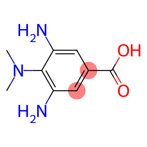 Benzoic acid, 3,5-diamino-4-(dimethylamino)- (9CI)