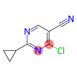 5-Pyrimidinecarbonitrile, 4-chloro-2-cyclopropyl-