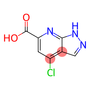 1H-Pyrazolo[3,4-b]pyridine-6-carboxylic acid, 4-chloro-