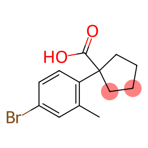 1-(4-bromo-2-methylphenyl)cyclopentane-1-carboxylic acid