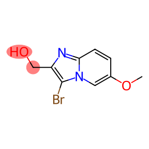 {3-bromo-6-methoxyimidazo[1,2-a]pyridin-2-yl}methanol