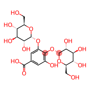 Benzoic acid, 3,4-bis(α-D-glucopyranosyloxy)-5-hydroxy-