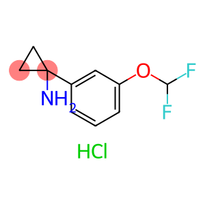 1-[3-(difluoromethoxy)phenyl]cyclopropan-1-amine hydrochloride