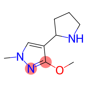 3-methoxy-1-methyl-4-(pyrrolidin-2-yl)-1H-pyrazolehydrochloride