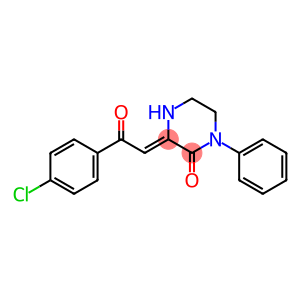(3Z)-3-[2-(4-chlorophenyl)-2-oxo-ethylidene]-1-phenyl-piperazin-2-one