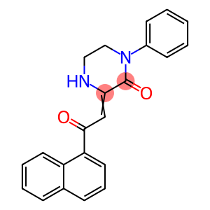 (3E)-3-(2-naphthalen-1-yl-2-oxo-ethylidene)-1-phenyl-piperazin-2-one