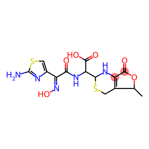 Cefdinir Related Compound A (10 mg) (2(R)-2-[(Z)-2-(2-aminothiazol-4-yl)-2-(hydroxyimino)acetamido]-2-[(2RS,5RS)-5-methyl-7-oxo-2,4,5,7-tetrahydro-1Hfuro[3,4-d][1,3]thiazin-2-yl]acetic acid)