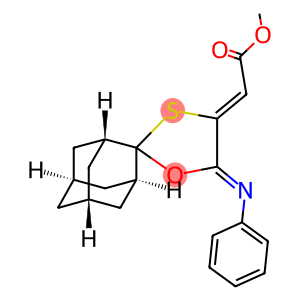 methyl {5'-(phenylimino)-spiro[adamantane-2,2'-[1,3]oxathiolane]-4'-ylidene}acetate