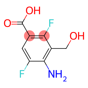 Benzoic acid, 4-amino-2,5-difluoro-3-(hydroxymethyl)- (9CI)