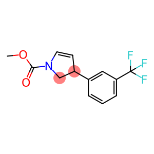 1H-Pyrrole-1-carboxylic acid, 2,3-dihydro-3-[3-(trifluoromethyl)phenyl]-, methyl ester