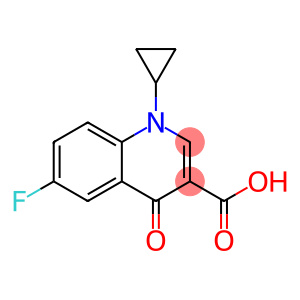 3-Quinolinecarboxylic acid, 1-cyclopropyl-6-fluoro-1,4-dihydro-4-oxo-