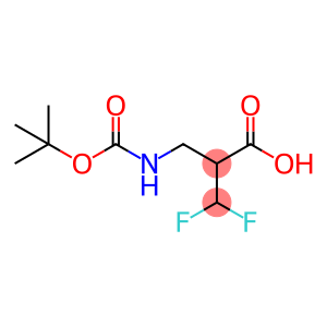 2-(((tert-butoxycarbonyl)amino)methyl)-3,3-difluoropropanoic acid