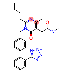 2-(1-((2'-(1氢-四唑-5-基)-[1,1'-联苯]-4-基)甲基)-2-丁基-4-甲基-6-羰基-1,6-二氢嘧啶-5-基)-N,N-二甲基乙酰胺