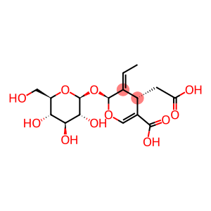 (2S,3E,4S)-5-羧基-3-亚乙基-2-(BETA-D-吡喃葡萄糖氧基)-3,4-二氢-2H-吡喃-4-乙酸