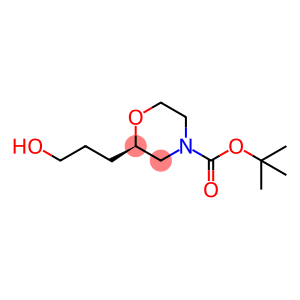4-Morpholinecarboxylic acid, 2-(3-hydroxypropyl)-, 1,1-dimethylethyl ester, (2R)-