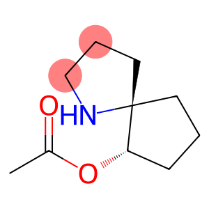 1-Azaspiro[4.4]nonan-6-ol, 6-acetate, (5S,6S)-