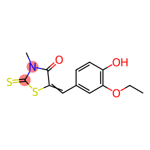 4-Thiazolidinone, 5-[(3-ethoxy-4-hydroxyphenyl)methylene]-3-methyl-2-thioxo-