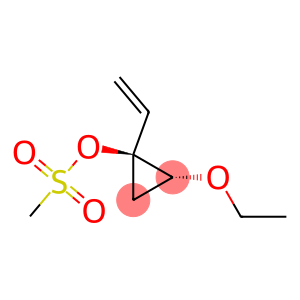 Cyclopropanol, 1-ethenyl-2-ethoxy-, methanesulfonate, (1S-trans)- (9CI)