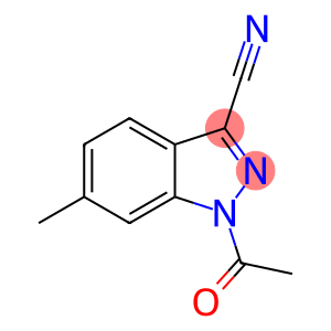 1H-Indazole-3-carbonitrile, 1-acetyl-6-methyl-