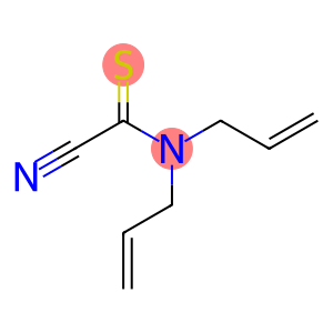 Carbonocyanidothioic  amide,  di-2-propenyl-  (9CI)