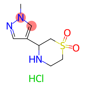 3-(1-methyl-1H-pyrazol-4-yl)-1lambda6-thiomorpholine-1,1-dione dihydrochloride