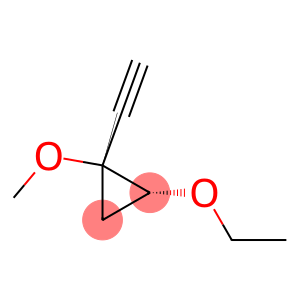 Cyclopropane, 2-ethoxy-1-ethynyl-1-methoxy-, (1R-cis)- (9CI)