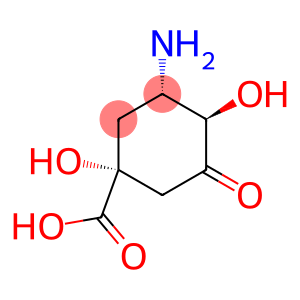 Cyclohexanecarboxylic acid, 3-amino-1,4-dihydroxy-5-oxo-, [1R-(1alpha,3beta,4alpha)]-