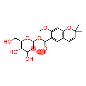 β-D-Glucopyranose, 1-(7-methoxy-2,2-dimethyl-2H-1-benzopyran-6-carboxylate)
