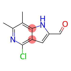 4-氯-6,7-二甲基-1H-吡咯并[3,2-C]吡啶-2-甲醛