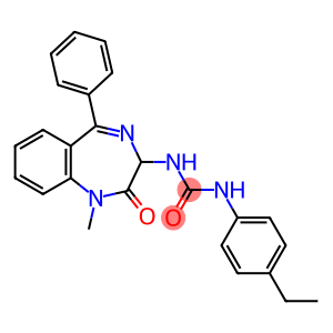 1-(4-ethylphenyl)-3-[(3s)-1-methyl-2-oxo-5-phenyl-2,3-dihydro-1h-1,4-benzodiazepin-3-yl]urea