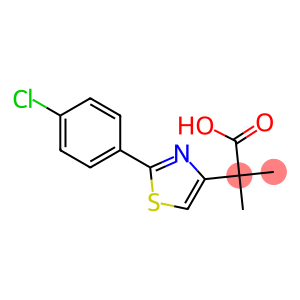 2-[2-(p-Chlorophenyl)thiazol-4-yl]-2-methylpropionic acid