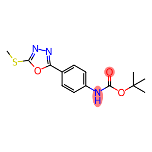 Carbamic acid, N-[4-[5-(methylthio)-1,3,4-oxadiazol-2-yl]phenyl]-, 1,1-dimethylethyl ester