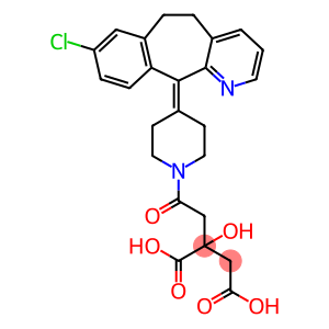 Butanedioic acid, 2-[2-[4-(8-chloro-5,6-dihydro-11H-benzo[5,6]cyclohepta[1,2-b]pyridin-11-ylidene)-1-piperidinyl]-2-oxoethyl]-2-hydroxy-