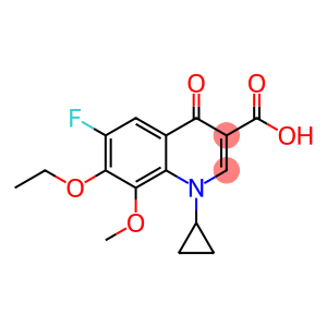 3-Quinolinecarboxylic acid, 1-cyclopropyl-7-ethoxy-6-fluoro-1,4-dihydro-8-methoxy-4-oxo-