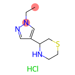 3-(1-ethyl-1H-pyrazol-4-yl)thiomorpholine dihydrochloride