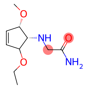 Acetamide, 2-[(2-ethoxy-5-methoxy-3-cyclopenten-1-yl)amino]-, (1alpha,2ba,5ba)- (9CI)