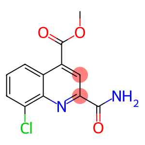 methyl 2-carbamoyl-8-chloroquinoline-4-carboxylate