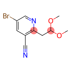 5-bromo-2-(2,2-dimethoxyethyl)pyridine-3-carbonitrile