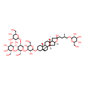 (25R)-26-氧-Β-D-葡萄吡喃糖基-22-羟基-呋甾-5(6)-烯-3Β,26-二醇-3-氧-Β-D-葡萄吡喃糖基(1→2) [Β-D-葡萄吡喃糖基(1→3)]-Β-D-葡萄吡喃糖基(1→4)-Β-D-半乳吡喃糖苷