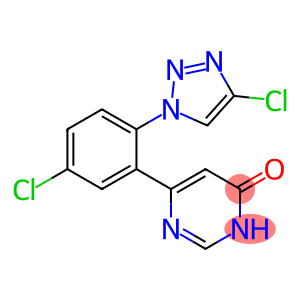 4(3H)-Pyrimidinone, 6-[5-chloro-2-(4-chloro-1H-1,2,3-triazol-1-yl)phenyl]-