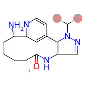 (5R,9S)-9-amino-21-(difluoromethyl)-5-methyl-21H-3-aza-1(4,2)-pyridina-2(5,4)-pyrazolacyclononaphan-4-one